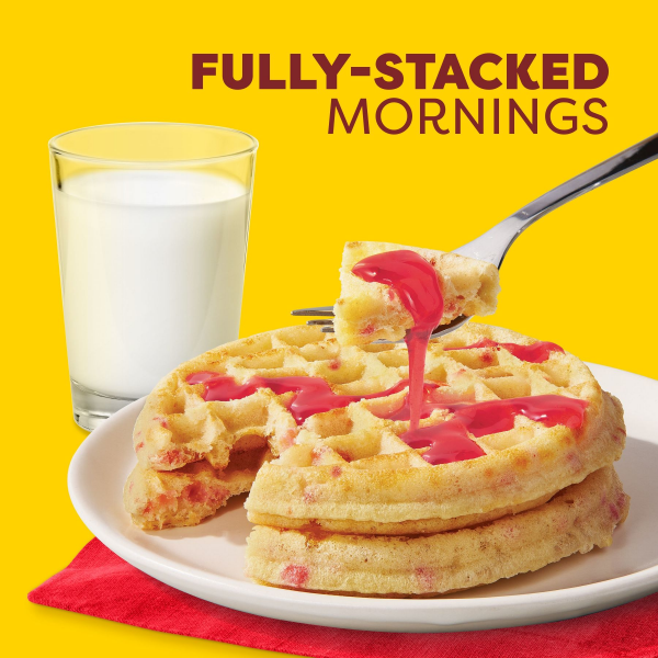 slide 26 of 29, Eggo Fully Loaded Strawberry Delight Waffles 12.3 Ounces, 12.3 oz