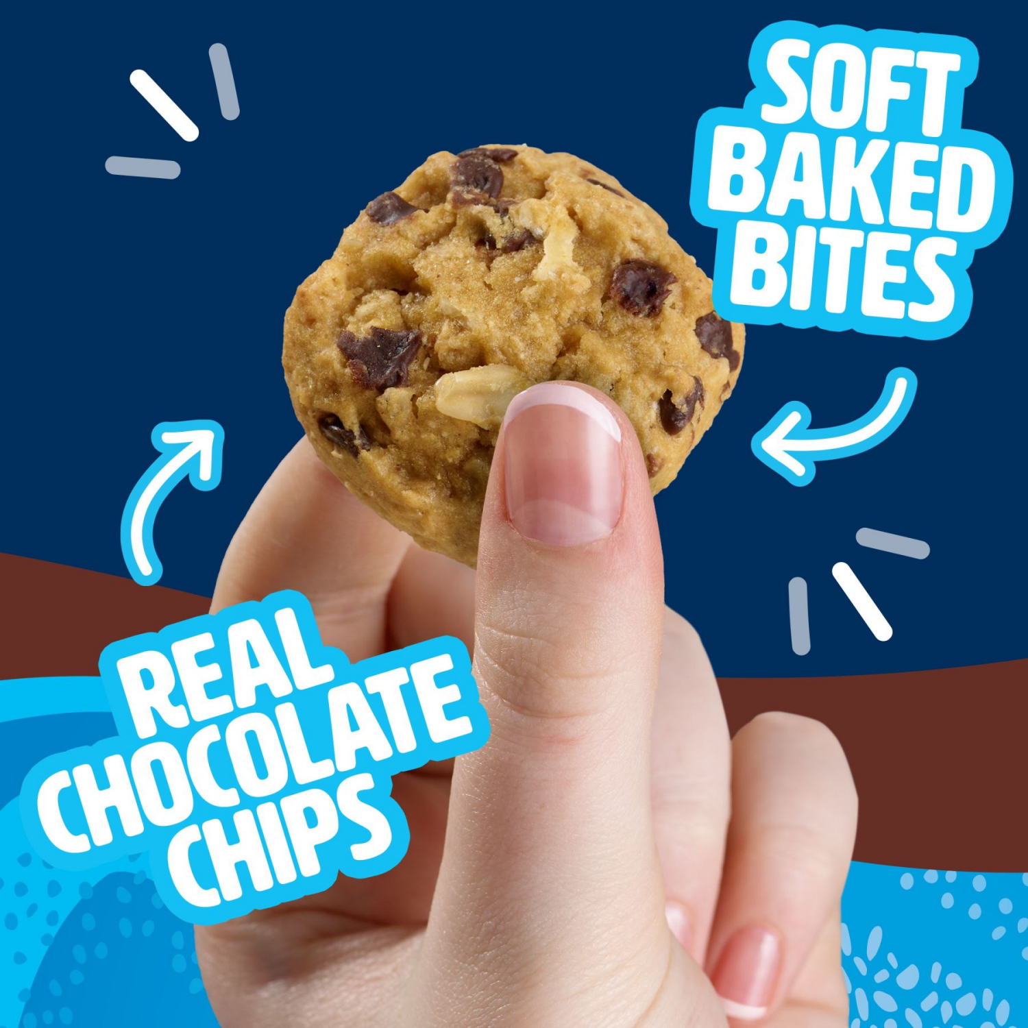 slide 4 of 5, Nutri-Grain Power-Fulls Soft Baked Oat Bites, Protein Snacks, Whole Grain, Chocolate Chip, 5.6oz Box, 4 Pouches, 5.6 oz