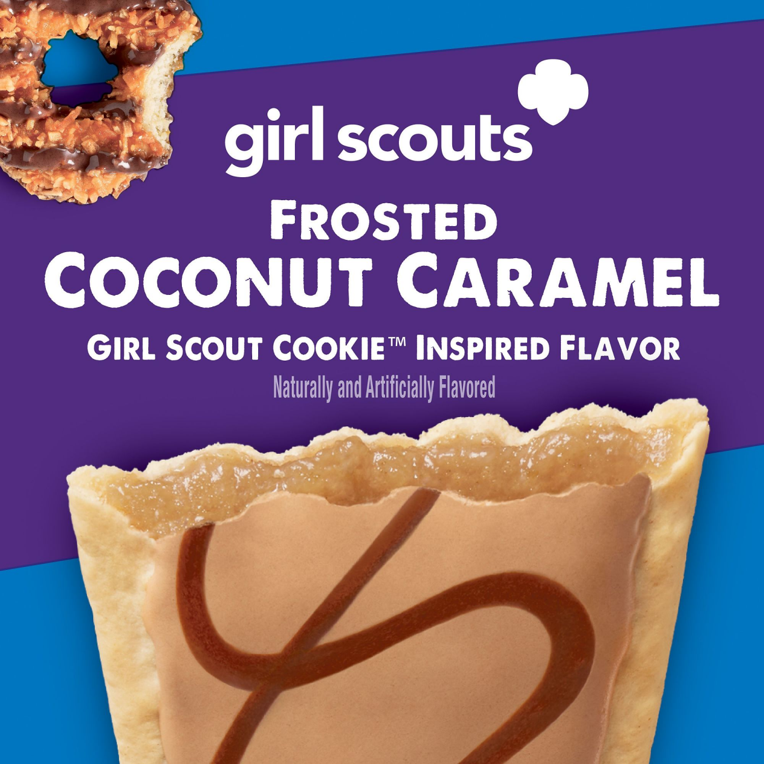 slide 7 of 8, Kelloggs Girl Scout Frosted Coconut Caramel Poptart 8 Count, 13.5 oz