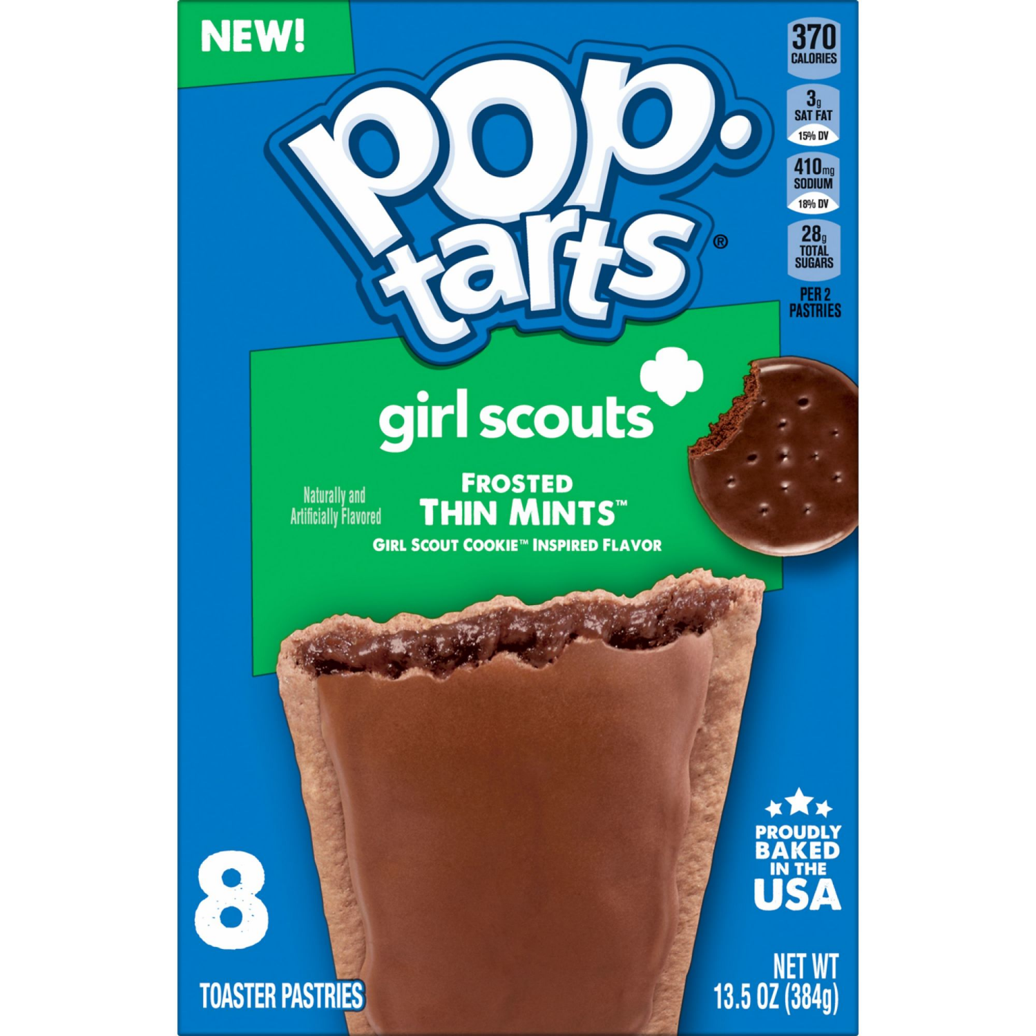 slide 5 of 8, Pop-Tarts Mint Chocolate 13.5oz, 8 ct