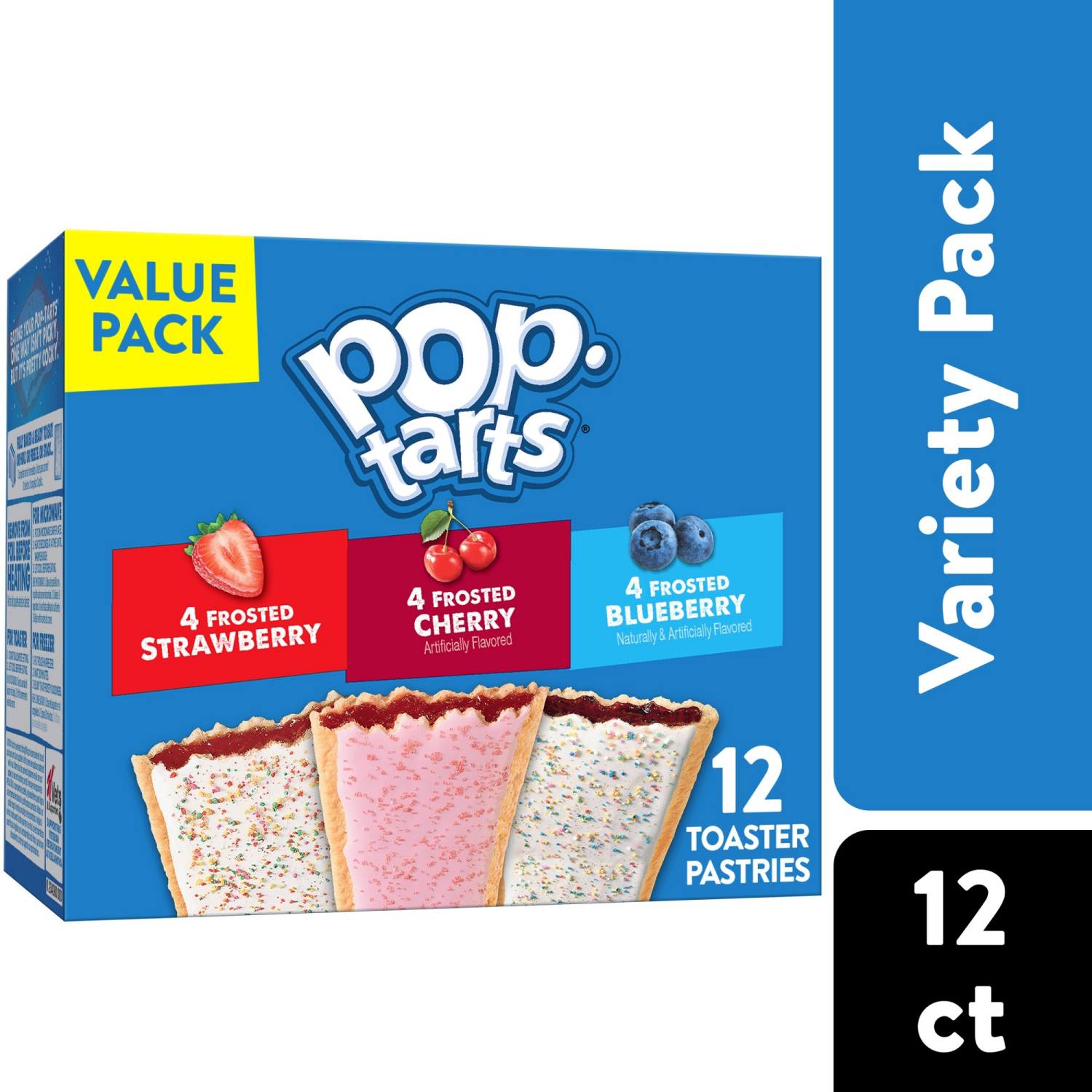 slide 1 of 8, Pop-Tarts Toaster Pastries Variety Pack, 12 ct, 12 ct