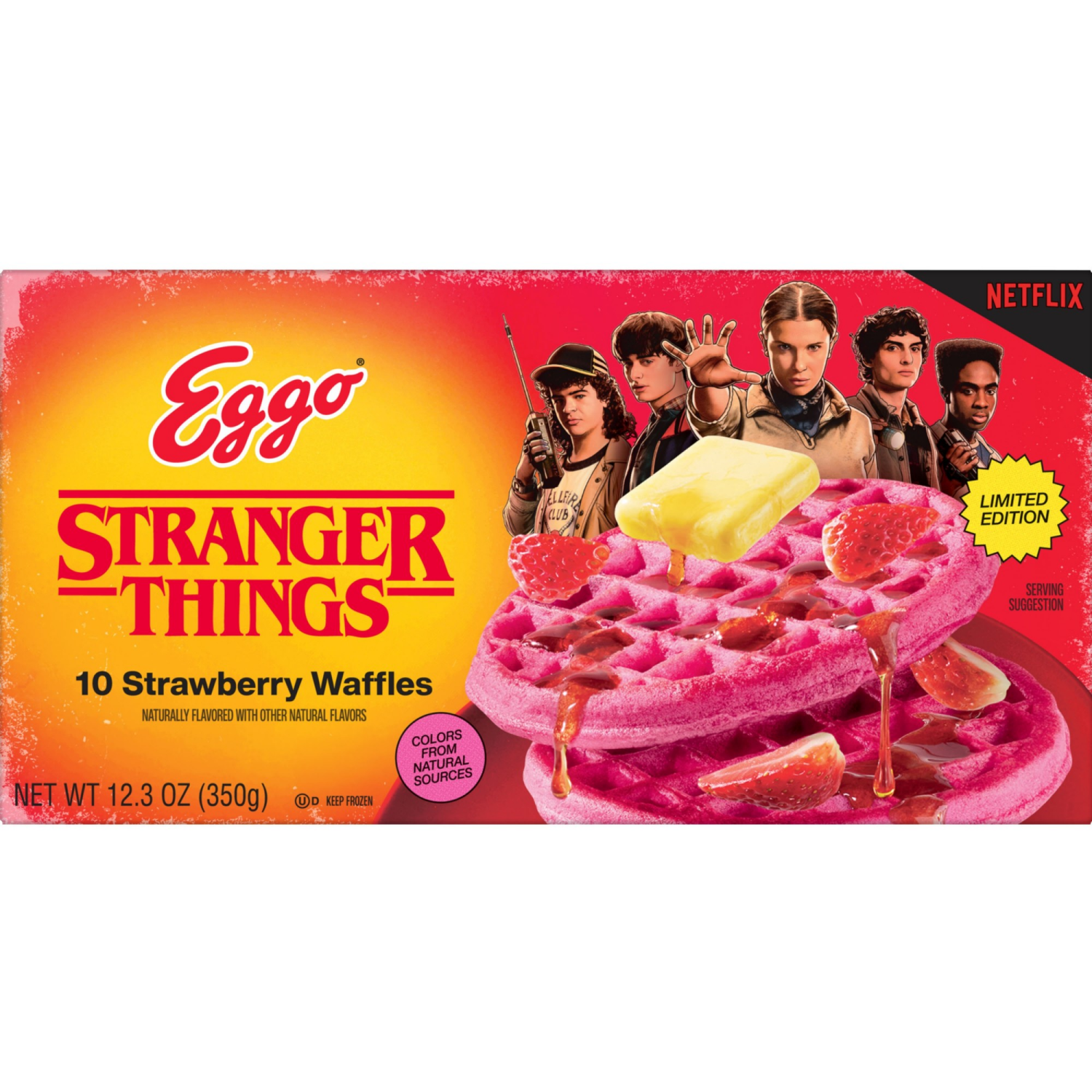 slide 2 of 8, Eggo Frozen Waffles Strawberry, 10 ct
