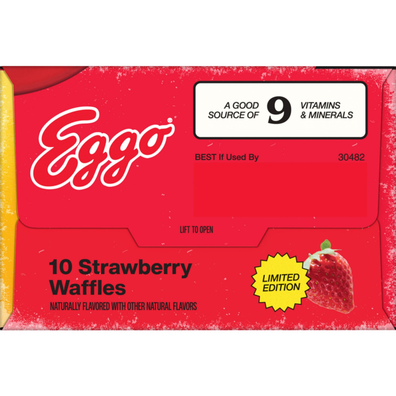 slide 3 of 8, Eggo Frozen Waffles Strawberry, 10 ct