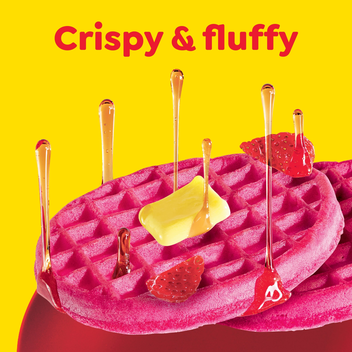 slide 6 of 8, Eggo Frozen Waffles Strawberry, 10 ct