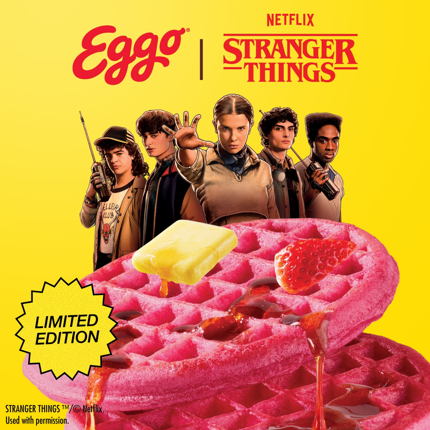 slide 7 of 8, Eggo Frozen Waffles Strawberry, 10 ct