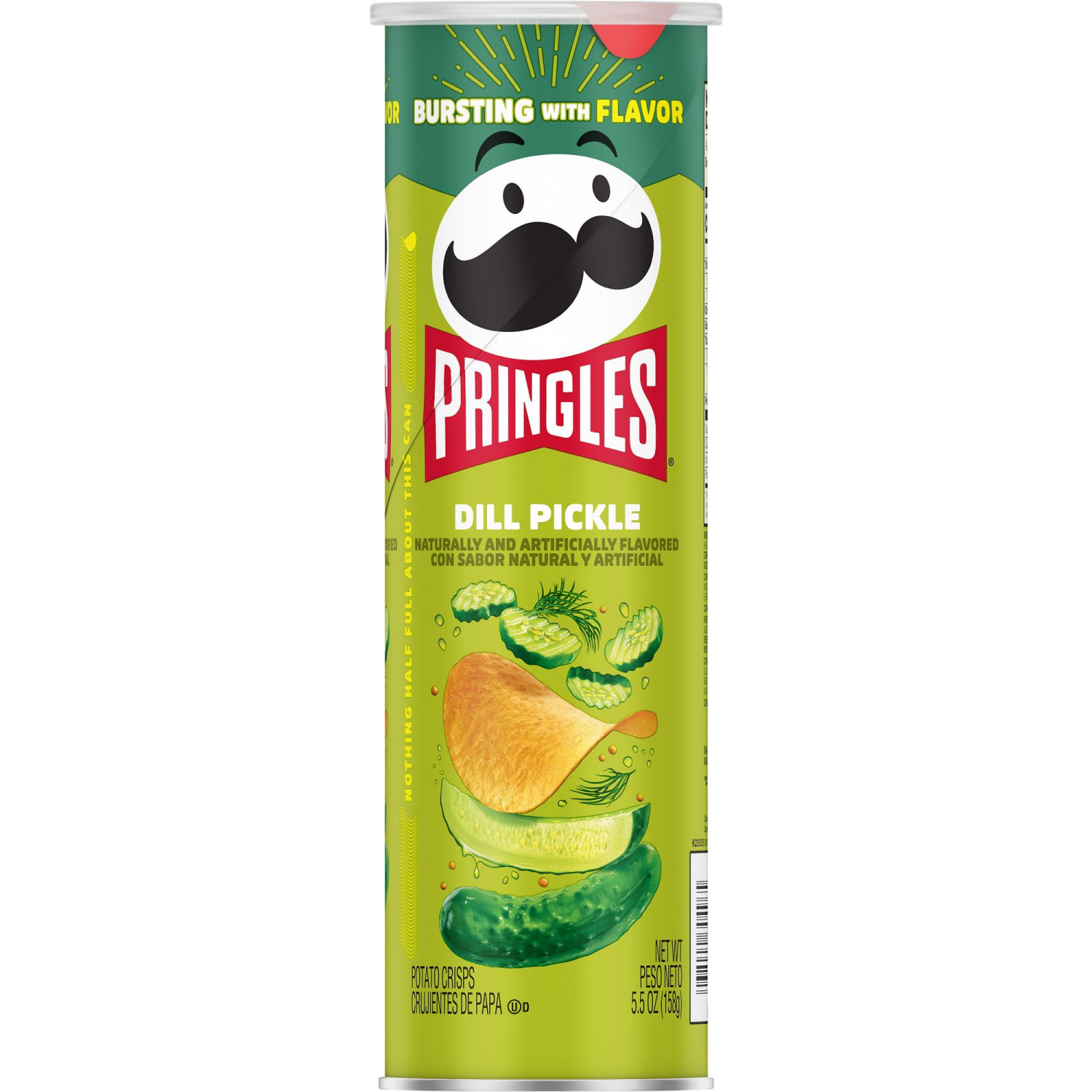 slide 3 of 5, Pringles Dill Pickle Crisps, 5.5 oz