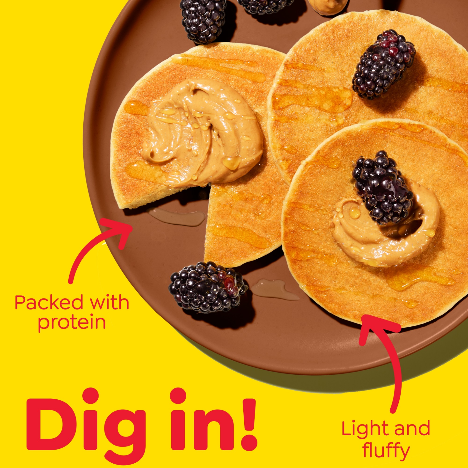 slide 8 of 8, Eggo Protein Pancakes Vanilla, Frozen Breakfast, 14.8 oz, 12 Count, 14.8 oz, 12 ct