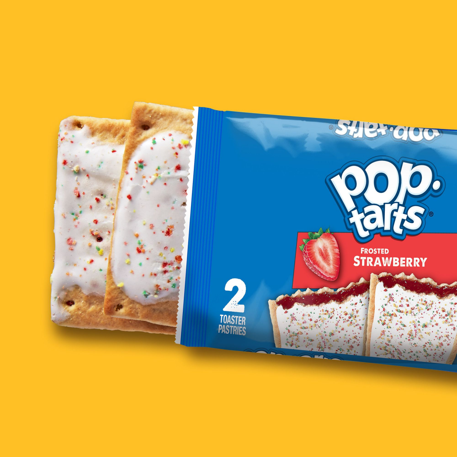 slide 4 of 8, Pop-Tarts Frosted Strawberry Toaster Pastries 6 - 3.3 oz Pouches, 6 ct