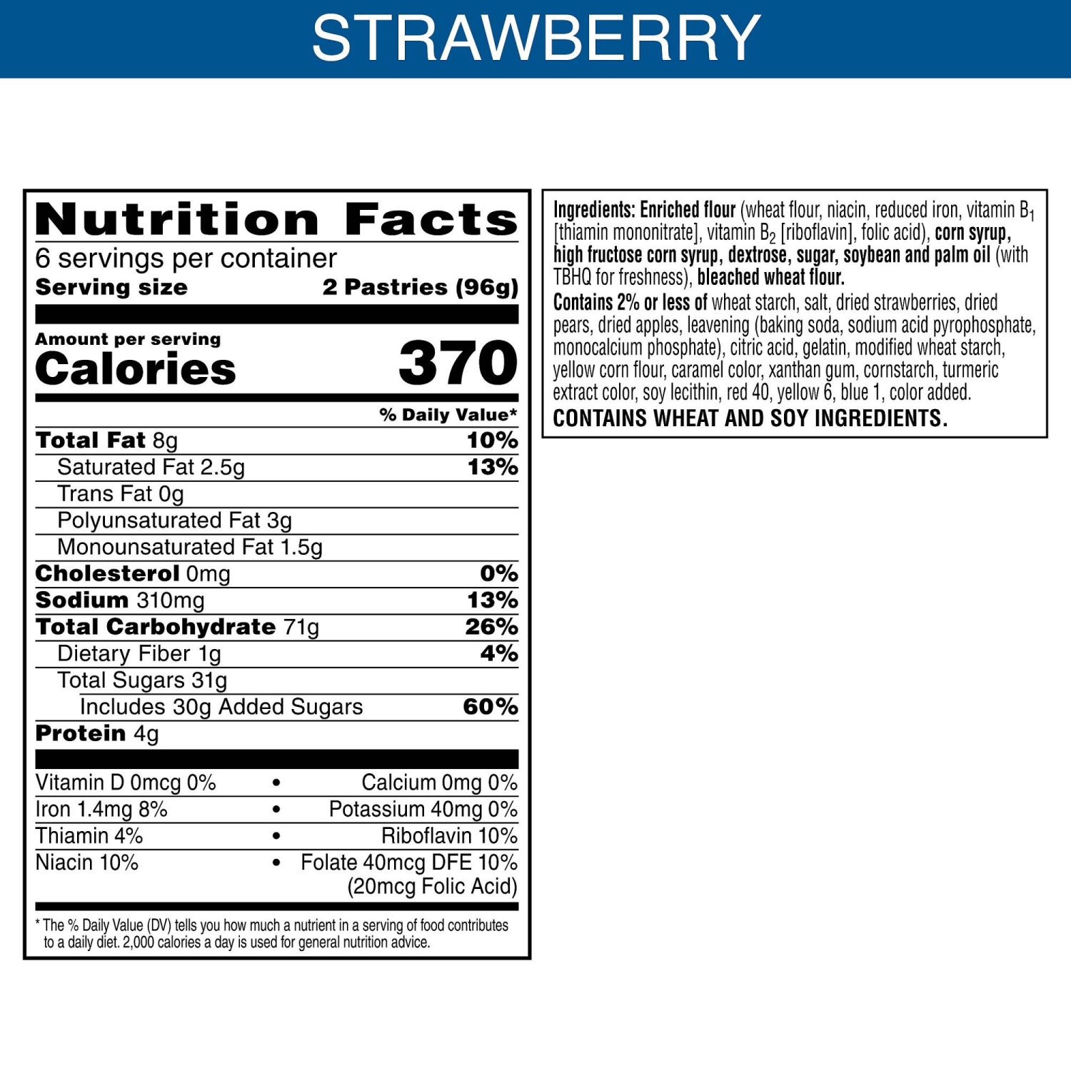 slide 6 of 8, Pop-Tarts Frosted Strawberry Toaster Pastries 6 - 3.3 oz Pouches, 6 ct