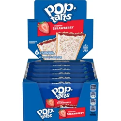 Pop-Tarts Frosted Strawberry Toaster Pastries 6 - 3.3 oz Pouches