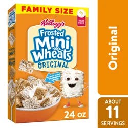 Frosted Mini-Wheats Kellogg's Frosted Mini-Wheats Breakfast Cereal Original, Kids Cereal, 24 oz