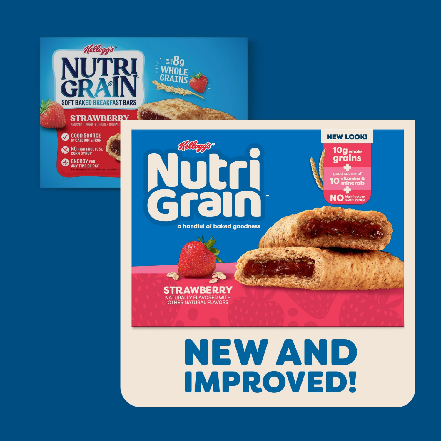 slide 6 of 8, Nutrigrain Nutri-Grain Breakfast Bars Strawberry, 8 ct