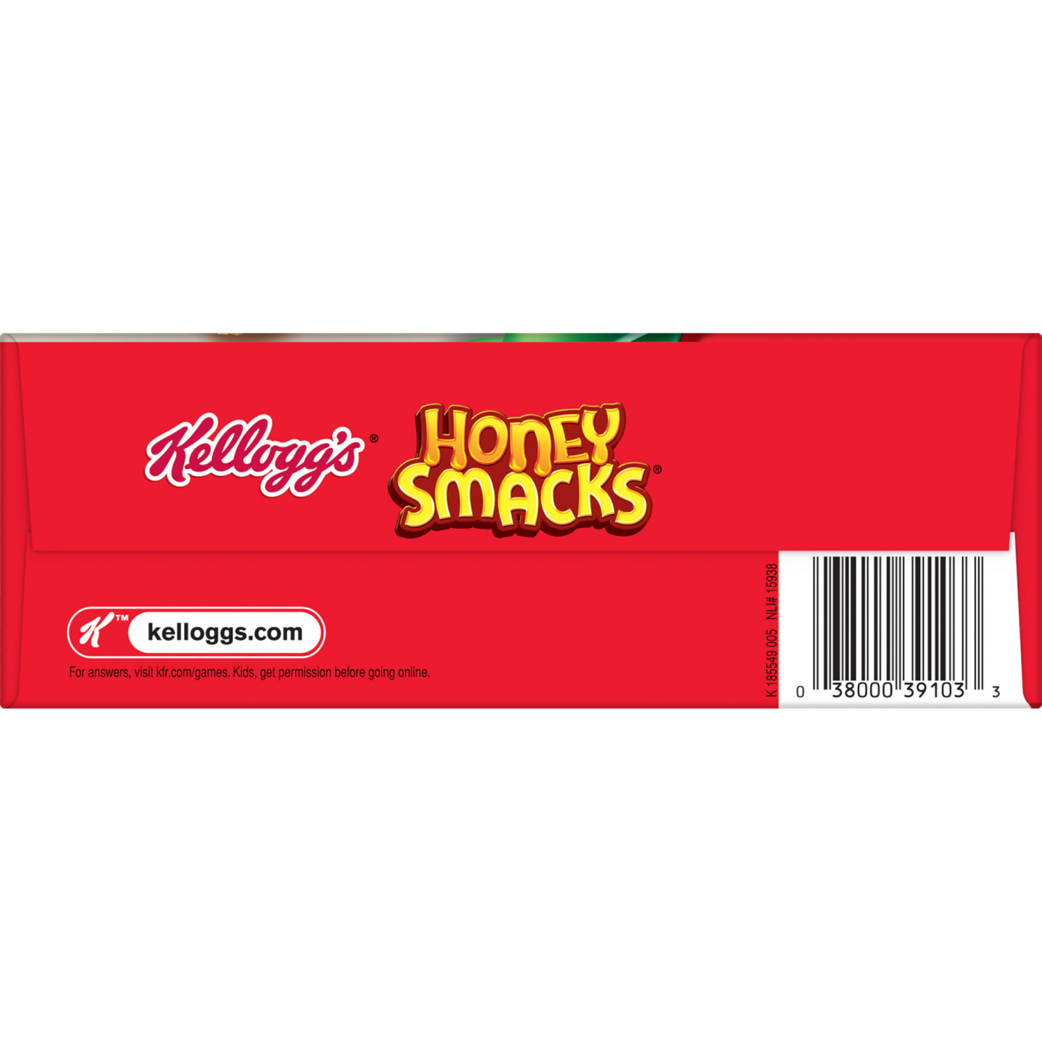 slide 3 of 8, Kellogg's Honey Smacks Breakfast Cereal, Made with Whole Grain, Kids Snacks, Large Size, Original, 15.3oz Box (1 Box), 15.3 oz