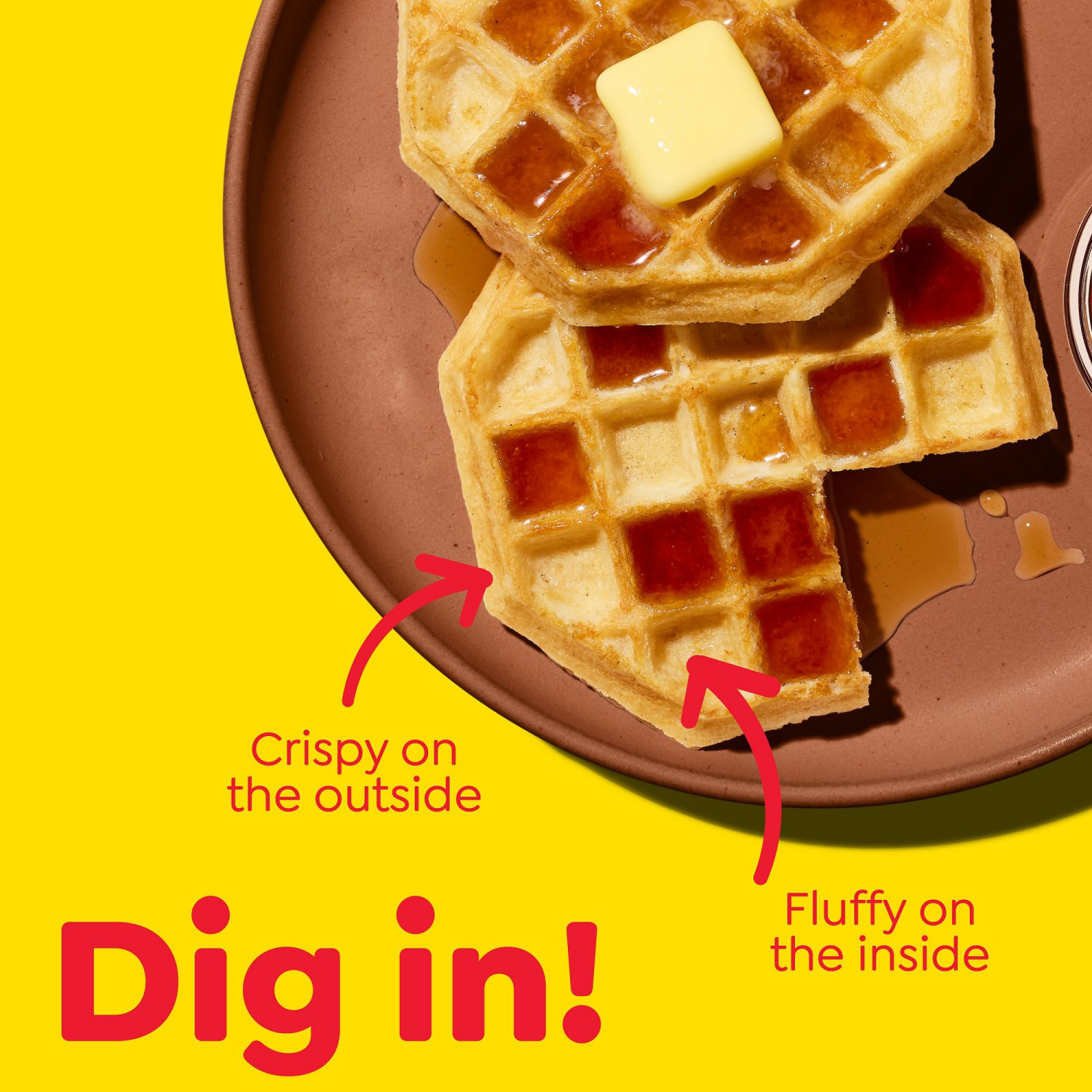 slide 2 of 5, Eggo Thick and Fluffy Frozen Waffles Original, 6 ct