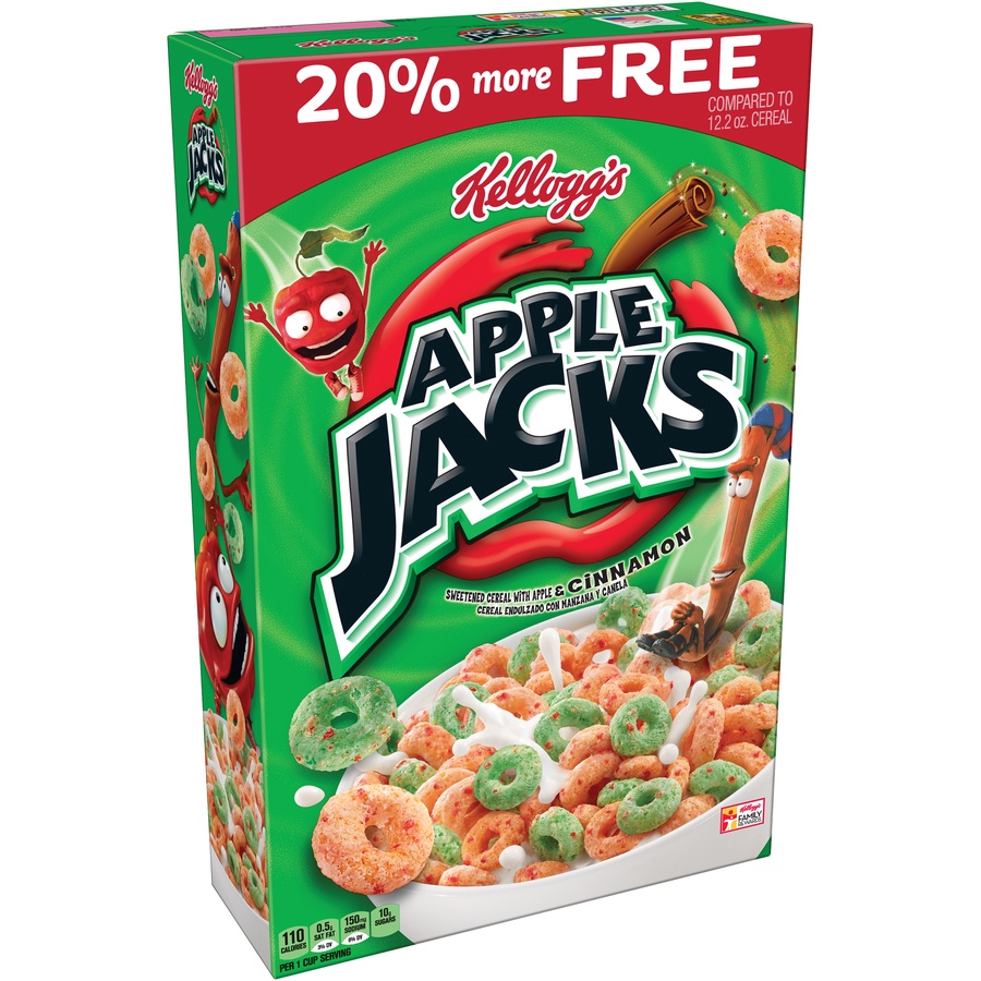 slide 2 of 8, Apple Jacks Bonus Pack Cereal, 18 oz