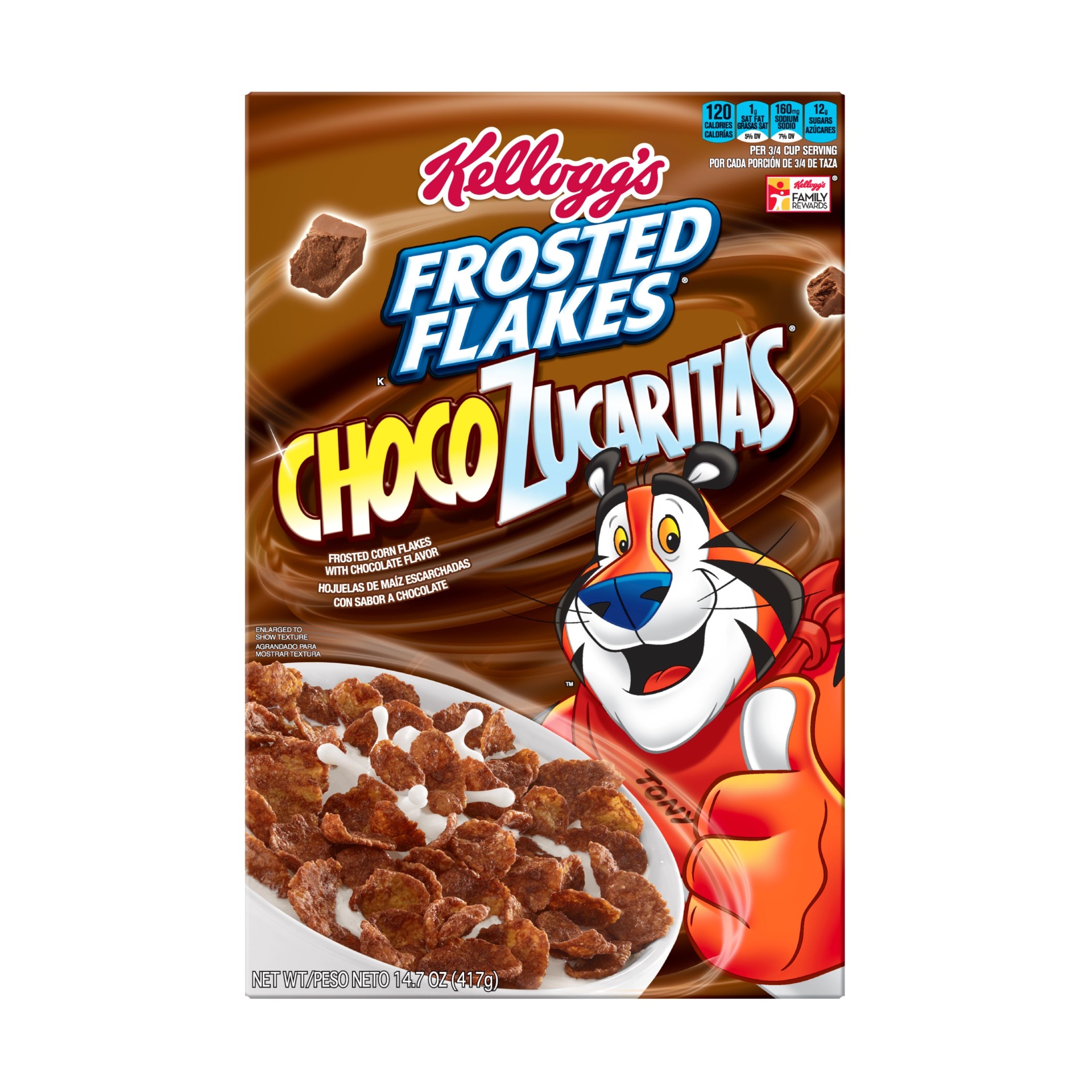 slide 6 of 7, Kellogg's Frosted Flakes Chocolate Cereal, 14.7 oz