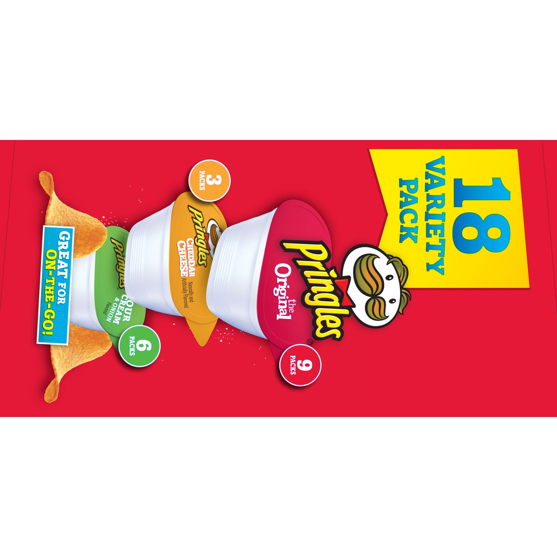 slide 5 of 7, Pringles Variety Pack Potato Crisps 18 Ct Pack, 12.69 oz