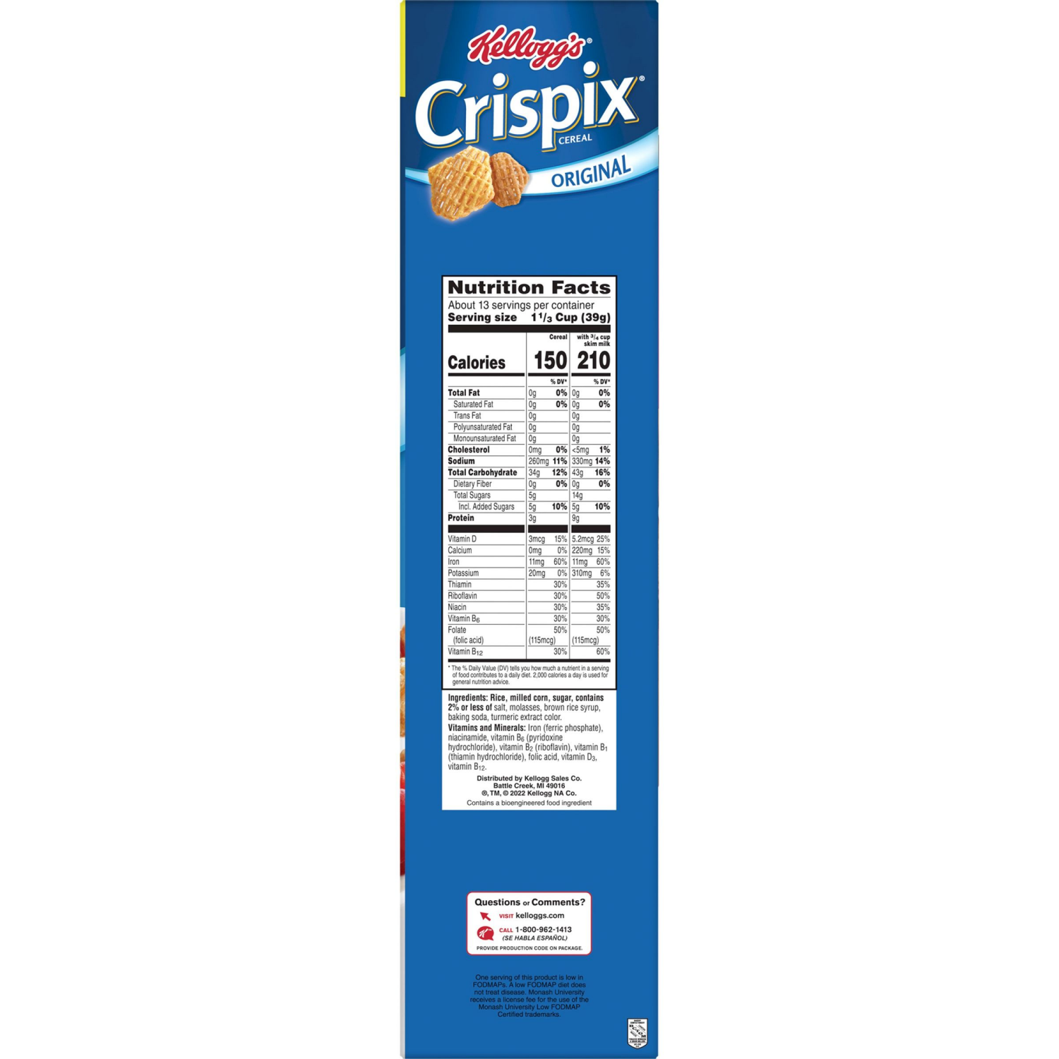 slide 3 of 8, Crispix Family Size Original Cereal 18 OZ, 18 oz