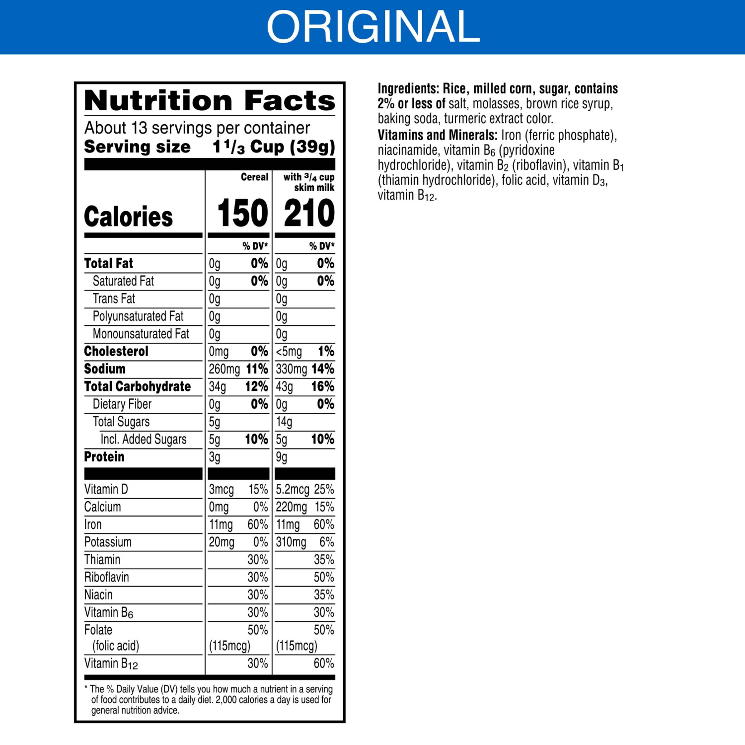 slide 7 of 8, Crispix Family Size Original Cereal 18 OZ, 18 oz