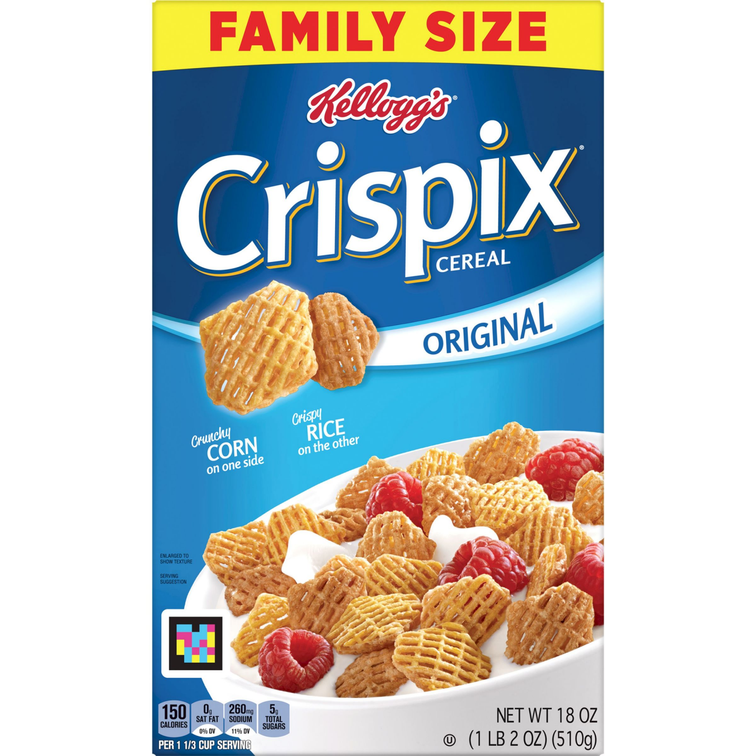 slide 8 of 8, Crispix Family Size Original Cereal 18 OZ, 18 oz