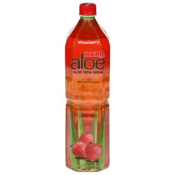 Iberia Strawberry Aloe Vera Drink with Pure Aloe Pulp 50.8 fl oz