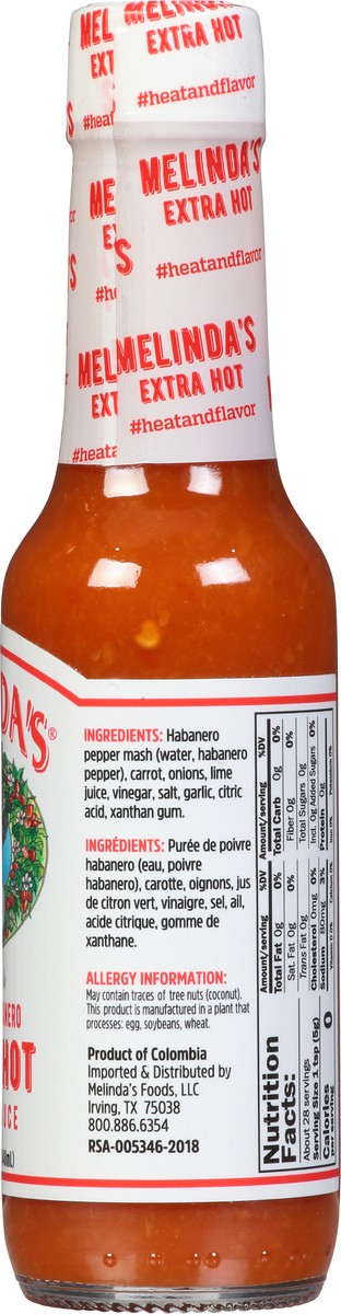slide 8 of 9, Melinda's Original Habanero Extra Hot Sauce, 5 oz