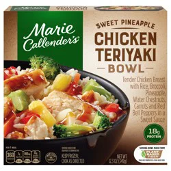 Marie Callender''s Sweet Pineapple Chicken Teriyaki Bowl, Frozen Meal, 11.8 oz.