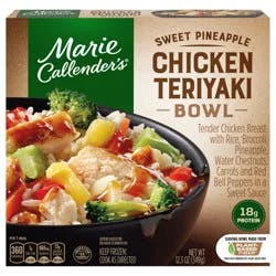Marie Callender''s Sweet Pineapple Chicken Teriyaki Bowl, Frozen Meal, 11.8 oz.