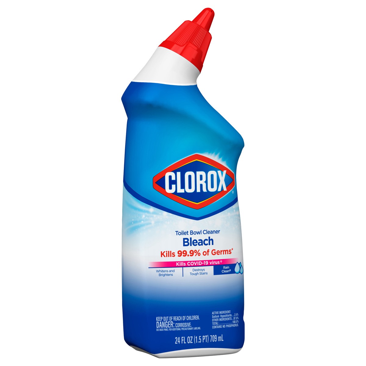 slide 3 of 6, Clorox Toilet Bowl Rain Clean Cleaner, 24 oz