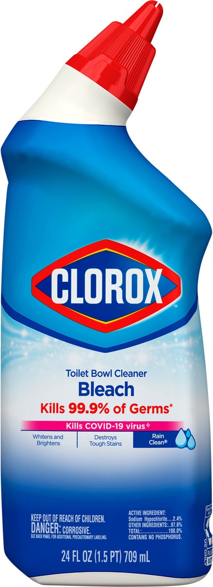 slide 2 of 6, Clorox Toilet Bowl Rain Clean Cleaner, 24 oz