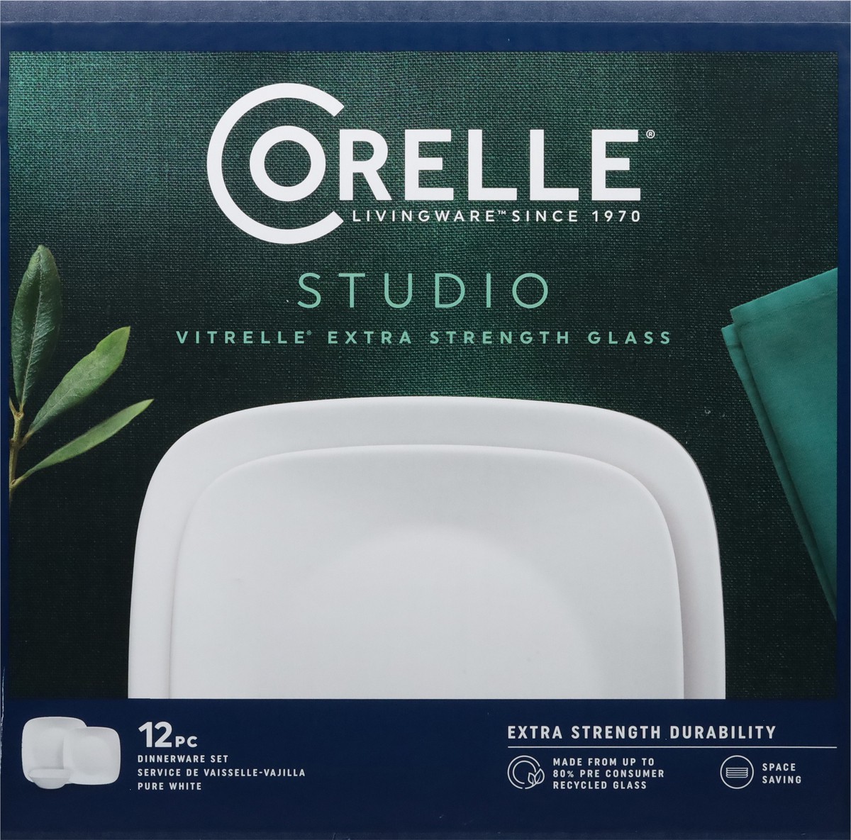 slide 8 of 9, Corelle Pure White Dinnerware Set, 1 ct