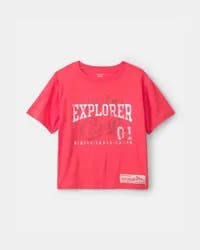 Carters Boys 'Explorer Camp' Graphic Tee - Coral Coral 5