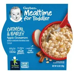 Gerber Breakfast Buddies, Apple Cinnamon with Real Fruit Toddler Cereal, 4.5 oz Tray