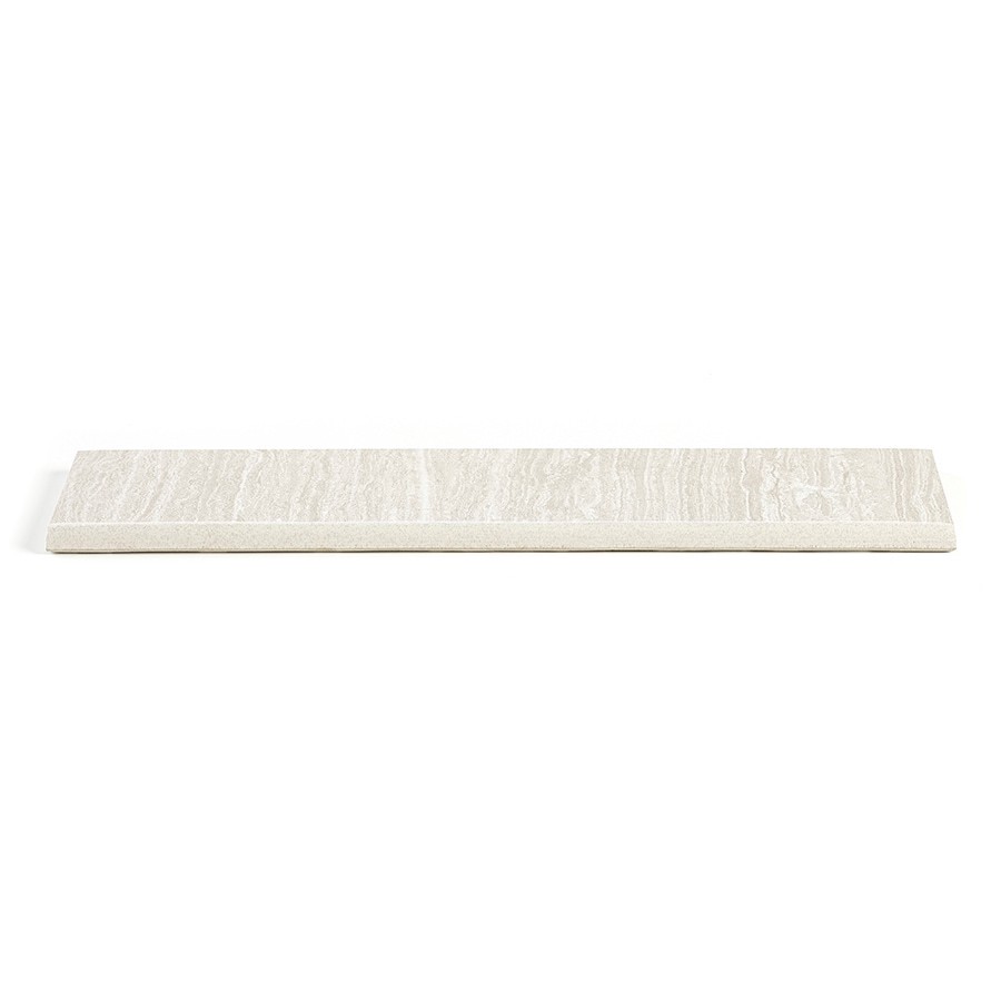slide 2 of 5, Style Selections Leonia Silver 3-in x 12-in Glazed Porcelain Bullnose Tile ( 0.22-sq ft / Piece ), 1 ct