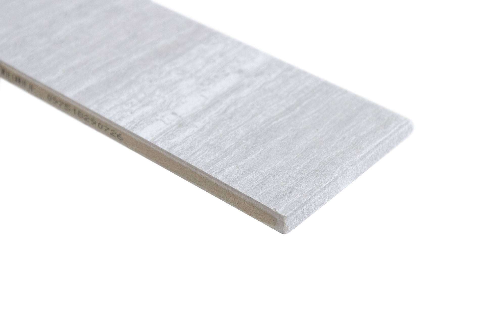 slide 3 of 5, Style Selections Leonia Silver 3-in x 12-in Glazed Porcelain Bullnose Tile ( 0.22-sq ft / Piece ), 1 ct