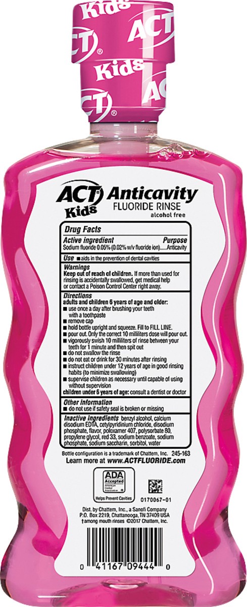 slide 2 of 6, ACT Kids Anticavity Bubble Gum Blowout Fluoride Rinse 16.9 oz, 16.9 fl oz
