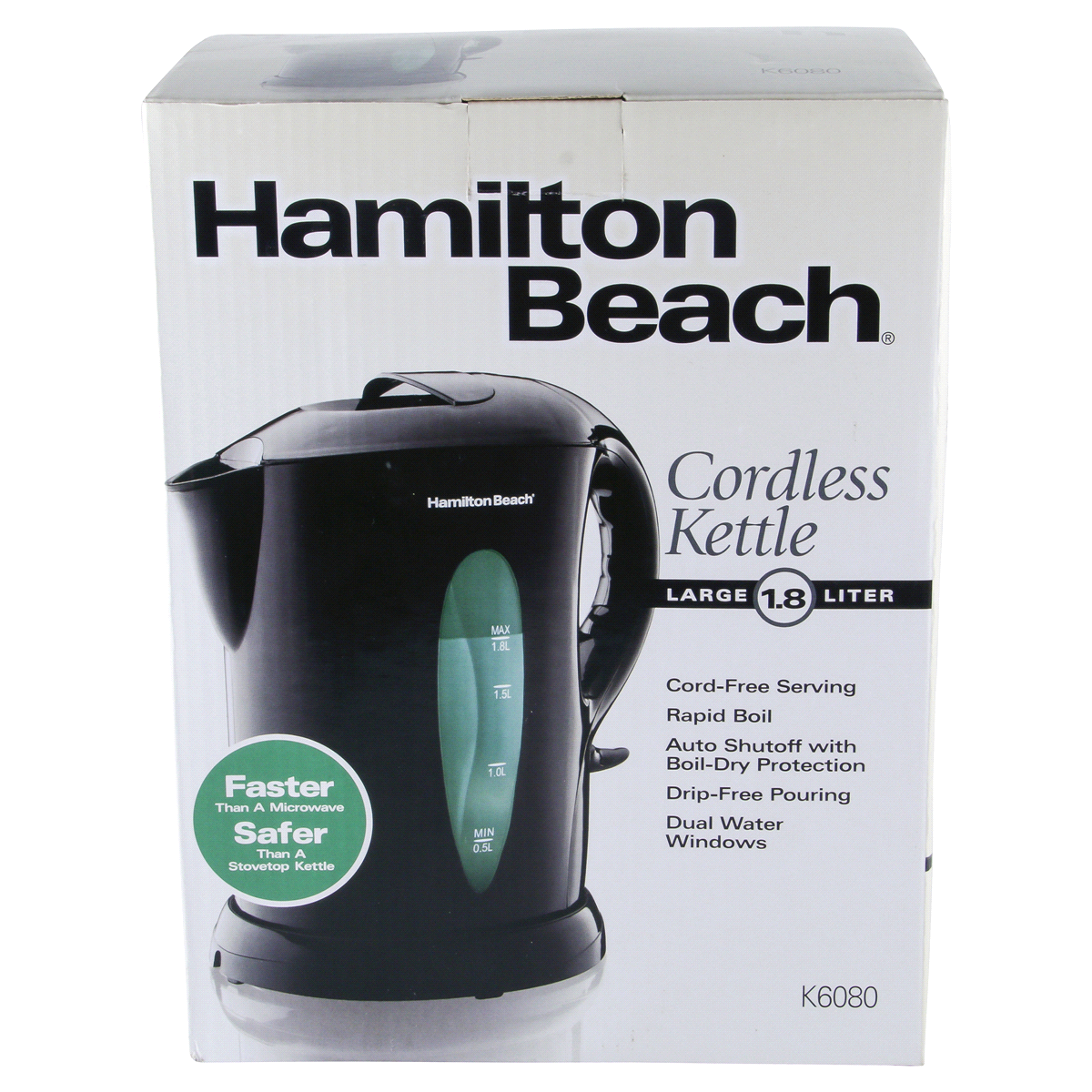 slide 2 of 5, Hamilton BeachCordless Electric Kettle, 1.8 liter