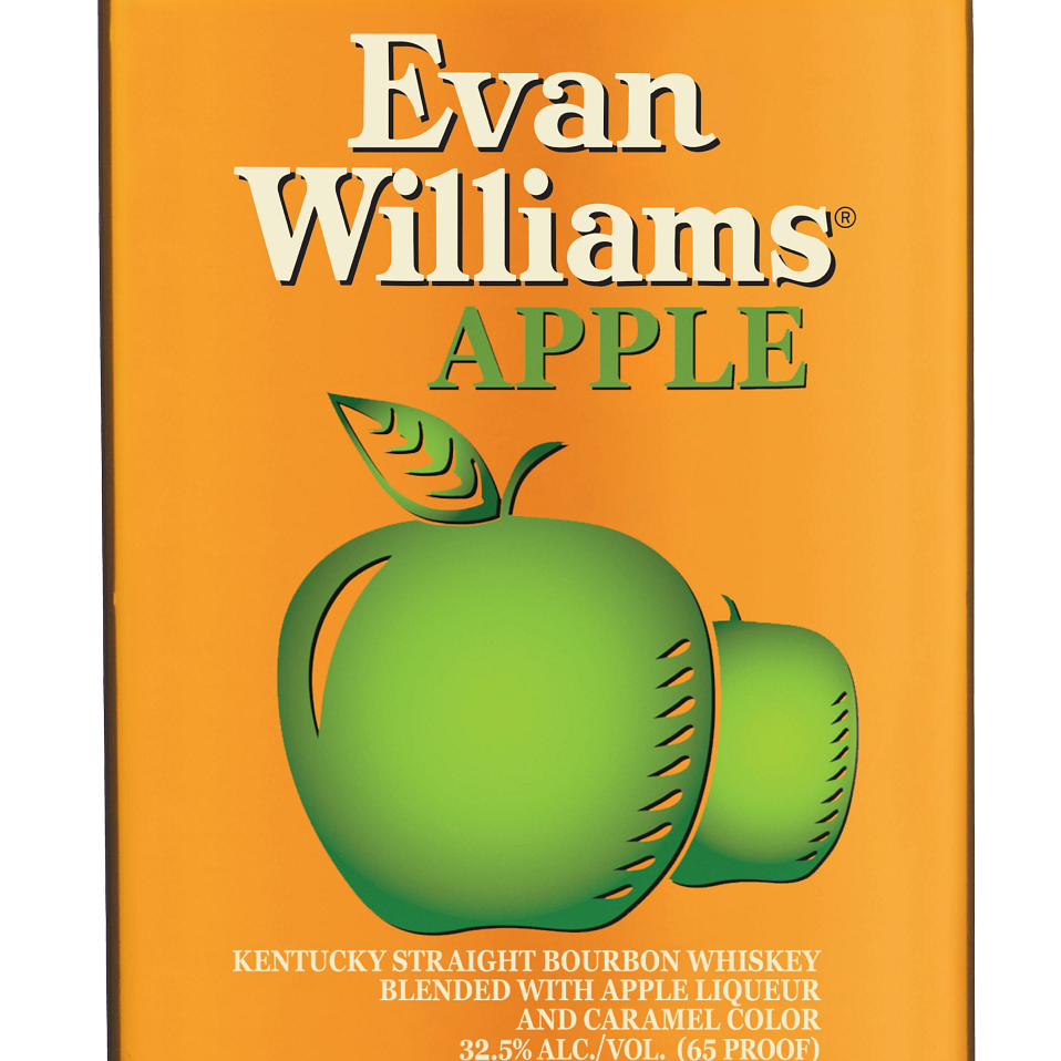 slide 2 of 2, Evan Williams Apple, 750 ml