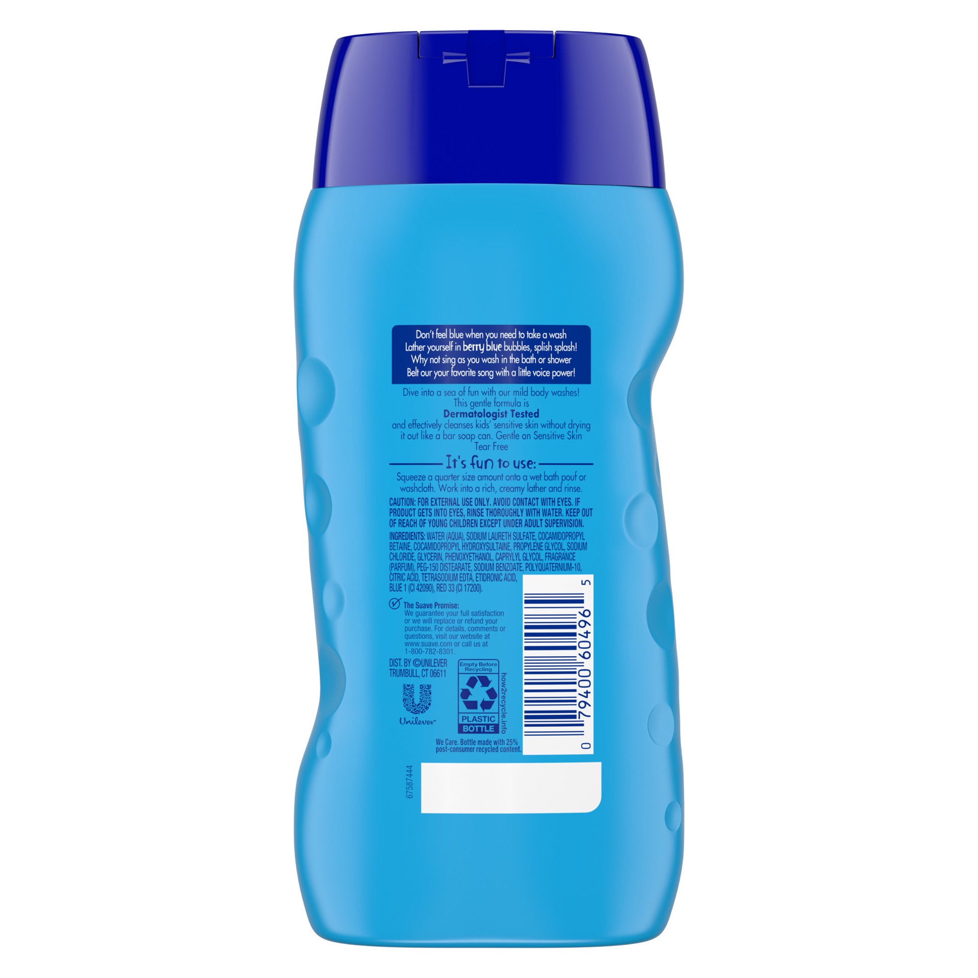 slide 3 of 4, Suave Kids Body Wash Tear Free Berry Blue, 12 oz, 12 oz