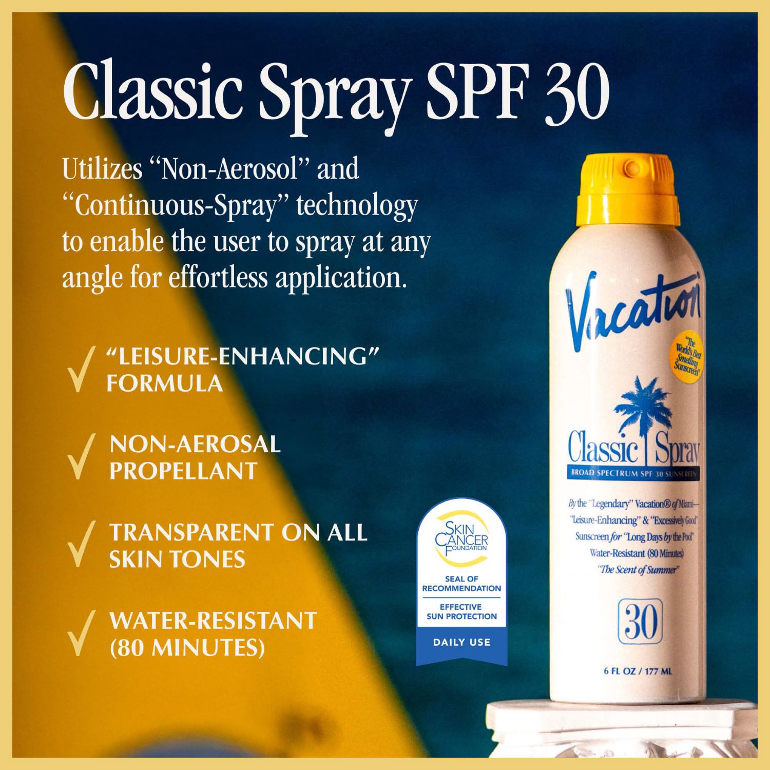 slide 7 of 9, Vacation Classic Spray Spf 30, 6 oz