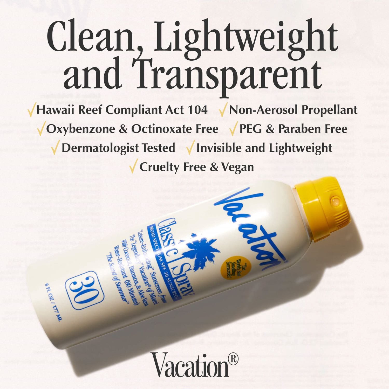 slide 9 of 9, Vacation Classic Spray Spf 30, 6 oz