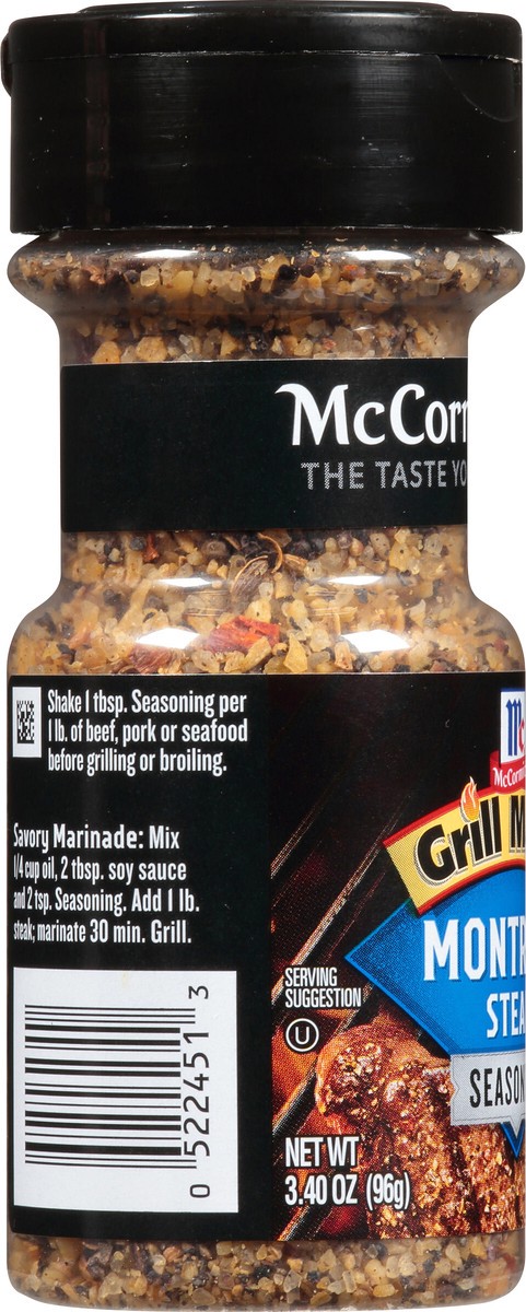 slide 3 of 7, McCormick Grill Mates Montreal Steak Seasoning, 3.4 oz, 3.4 oz