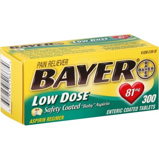 Bayer Baby Aspirin, Low Dose Enteric Coated Tablets 300 ct Shipt