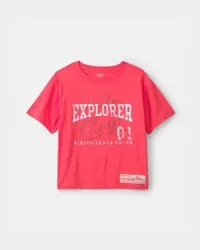 Carters Boys 'Explorer Camp' Graphic Tee - Coral Coral 7