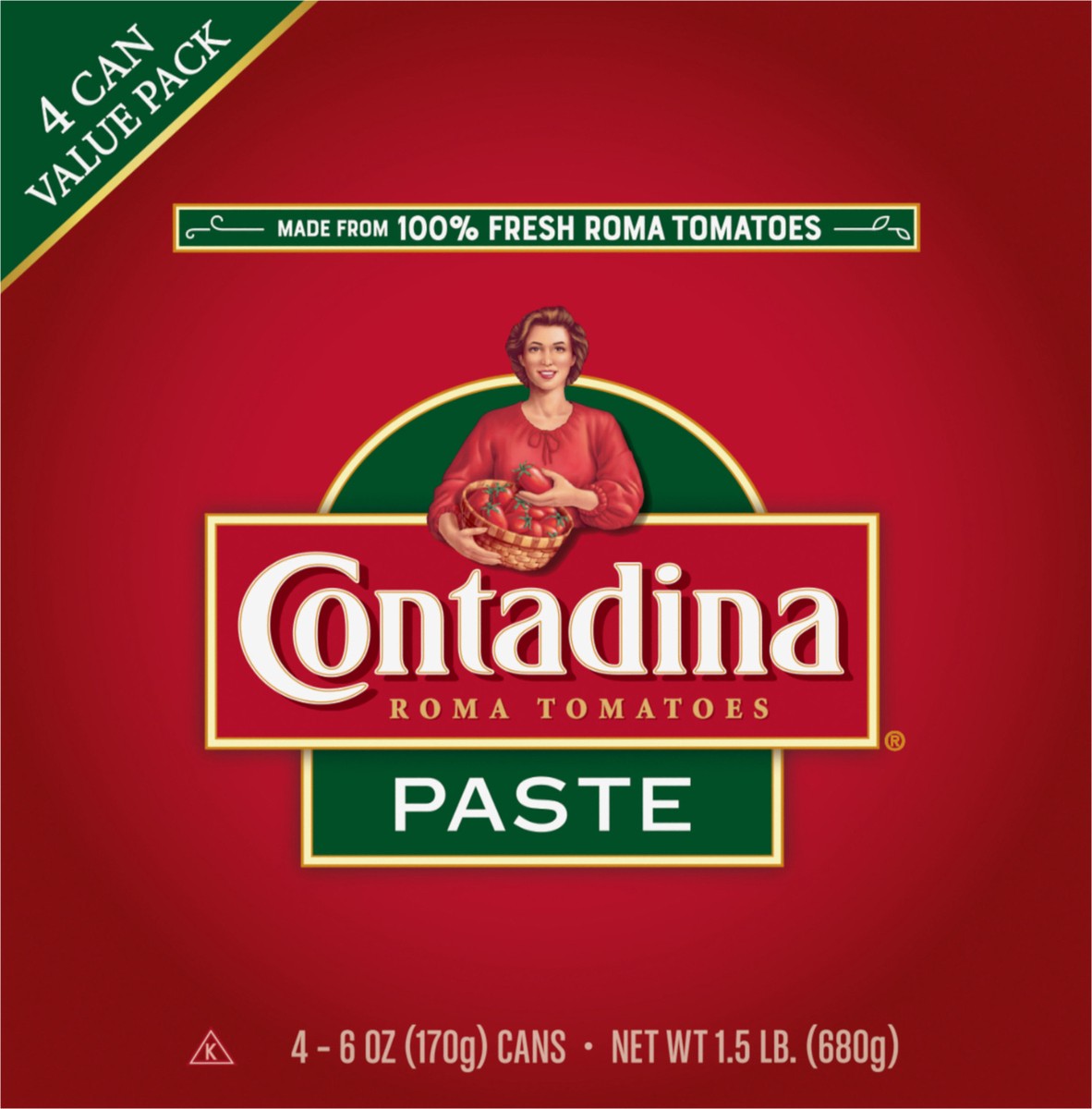 slide 10 of 11, CONTADINA Tomato Paste, 4 Pack, 6 oz Cans, 4 ct