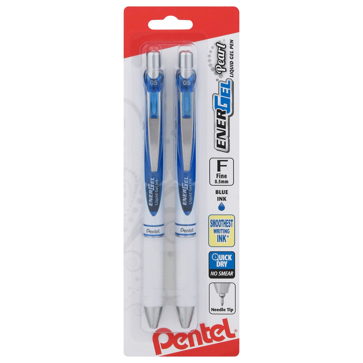 slide 7 of 9, Pentel EnerGel Pearl Deluxe Fine Point Liquid Gel Pen - 2 Count - Blue, 2 ct