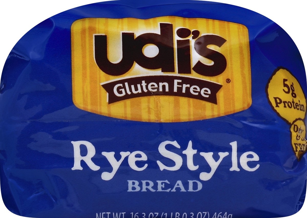 slide 4 of 5, Udi's rye style bread, 16.3 oz