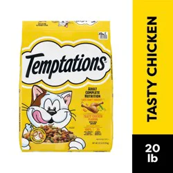 TEMPTATIONS Tasty Chicken Flavor Adult Dry Cat Food, 13.5 lb. Bag