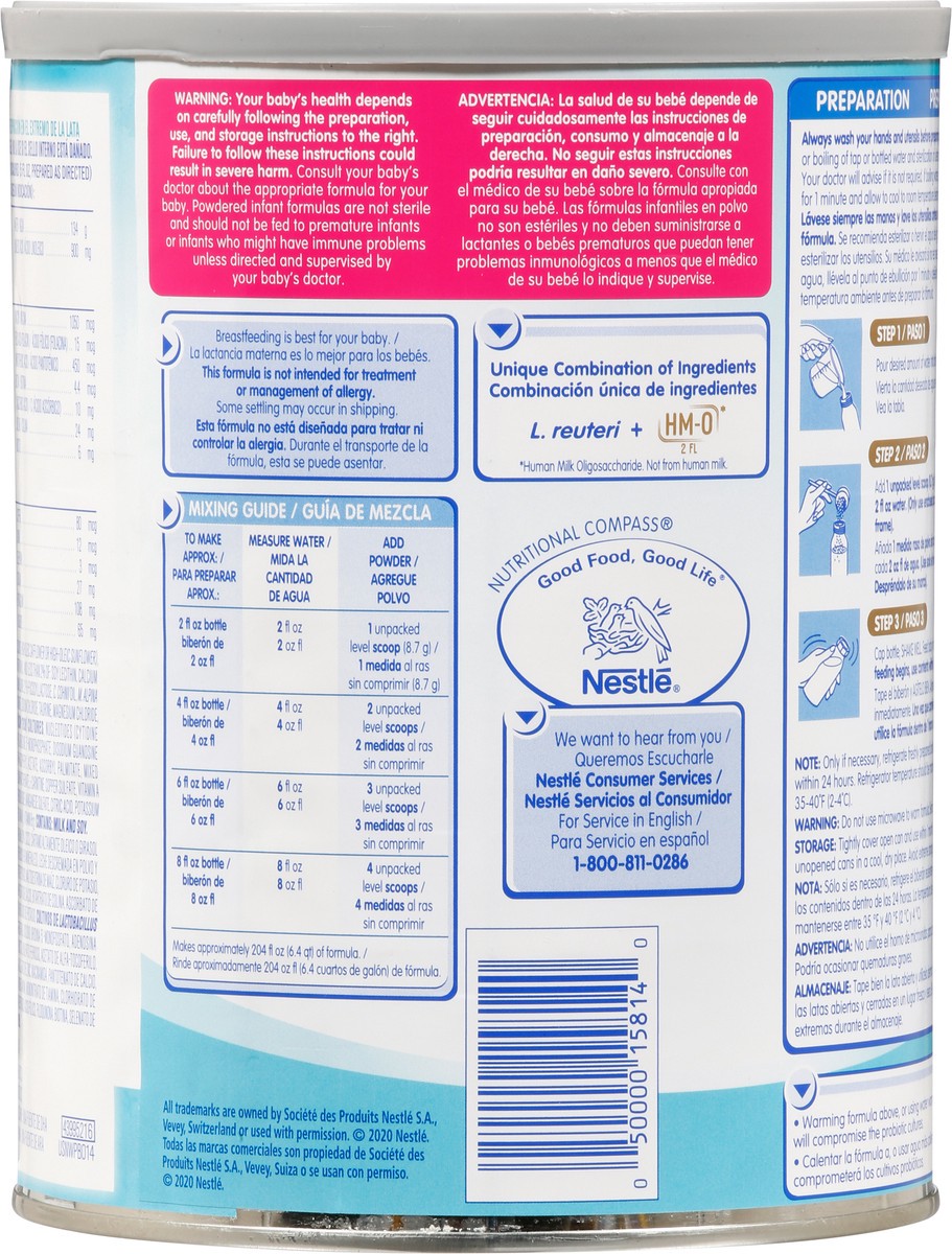 slide 6 of 9, Nestlé NAN Pro 1 Powder Infant Formula with Iron, 28.2 oz Canister, 28.2 oz