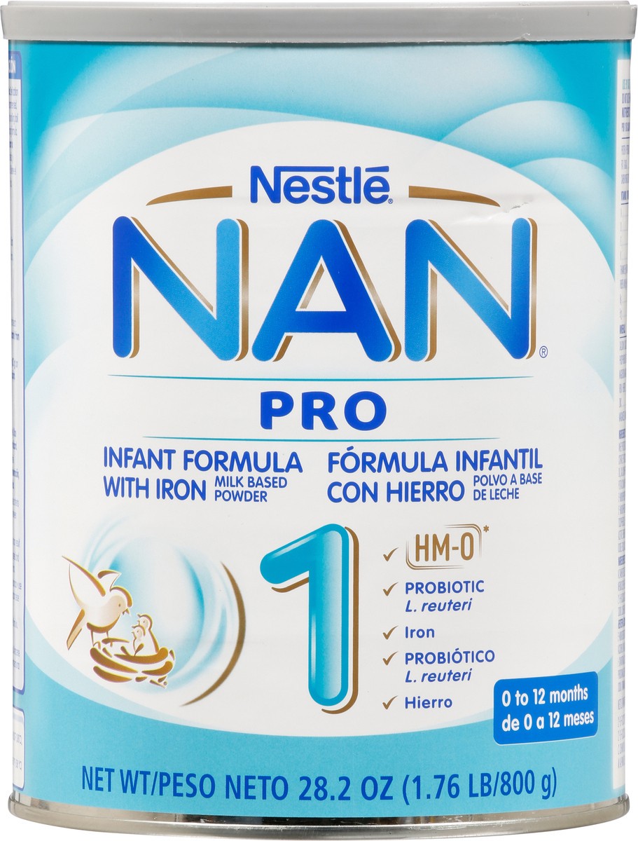 slide 7 of 9, Nestlé NAN Pro 1 Powder Infant Formula with Iron, 28.2 oz Canister, 28.2 oz